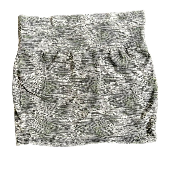 🌸 URBAN BEHAVIOR GRAY/BLACK PRINTED PENCIL MINI SKIRT SIZE SMALL - Picture 2 of 3